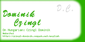 dominik czingl business card